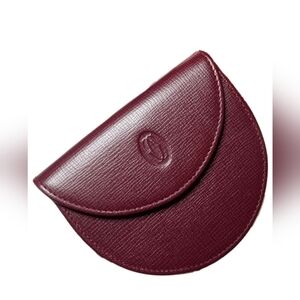 Cartier Must Line Bordeaux Leather Coin Case